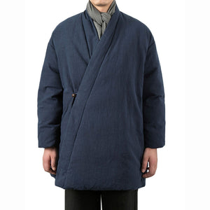 Loose Mid-length Slanted Jacket