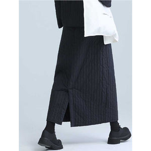 Retro Winter Mid-length Cotton Skirt