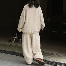 Load image into Gallery viewer, Loose Fit Chunky Knit Wool Trousers
