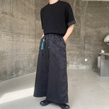 Load image into Gallery viewer, Jacquard Wide-Leg Fringed Trousers
