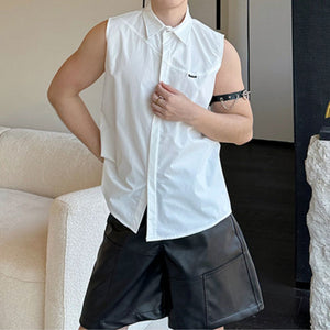 Sleeveless Casual Shirt