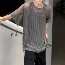 Load image into Gallery viewer, Mesh Knit Casual Short Sleeve Shirt
