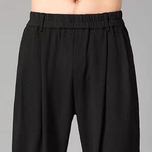 Drape Loose-fitting Harem Pants