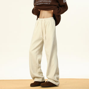 Thick Cotton Casual Corduroy Straight Wide-leg Pants