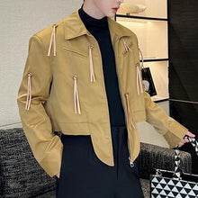 Load image into Gallery viewer, Irregular Fringe Cropped Jacket
