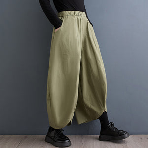 Asymmetrical Loose Wide-leg Pants