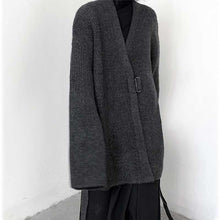 Load image into Gallery viewer, Winter Belted Knitted Wool Coat
