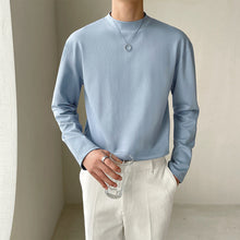 Load image into Gallery viewer, Solid Color Half Turtleneck Loose Inner T-shirt
