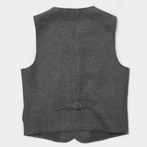 Vintage Tweed Wool Oversized Casual Vest