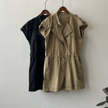 Load image into Gallery viewer, High Waist Drawstring Cargo Jumpsuit
