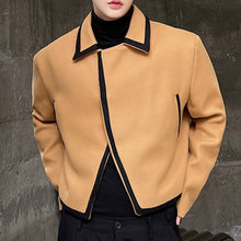 Load image into Gallery viewer, Retro Color-blocked Short Woolen Jacket
