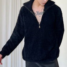 Load image into Gallery viewer, Half Zip Lapel Sweater
