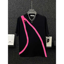 Load image into Gallery viewer, Zipper Loose Casual T-shirt
