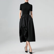 Load image into Gallery viewer, Retro Loose High Waist A-Line Skirt
