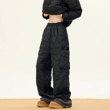 Load image into Gallery viewer, Multi-pocket Lamb Wool Cotton Plus Velvet Thickened Wide-leg Pants
