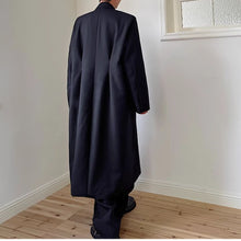 Load image into Gallery viewer, Lapel Shoulder Pads Long Trench Coat
