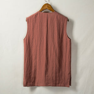 Loose Linen Casual Vest