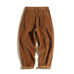 Retro Corduroy Straight-leg Casual Pants