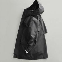 Load image into Gallery viewer, Retro Mid-length Hooded Casual Windbreaker Jacket
