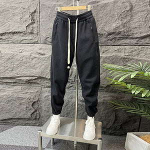 Solid Color Sports Sweatpants Cuffed Casual Loose Harem Pants