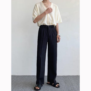 Thin Drape Straight Casual Pants