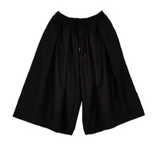 Load image into Gallery viewer, Summer Dark Drawstring Pleated Shorts
