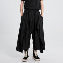 Load image into Gallery viewer, Black Irregular Casual Wide-leg Pants
