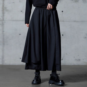 Irregular Fake Two-piece Skirt Pants