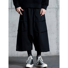 Load image into Gallery viewer, Stitched Raw Edge Wide Leg Low Rise Pants
