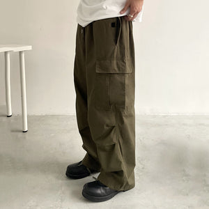 Wide Leg Casual Drawstring Pants