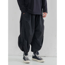 Load image into Gallery viewer, Drawstring Wrinkles Cropped Trousers
