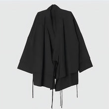 Load image into Gallery viewer, Dark Fake Two Piece Slanted Placket Cardigan
