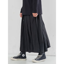 Load image into Gallery viewer, Black Casual Pleated Wide Leg Pants
