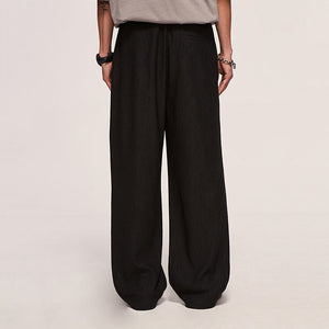 Retro Streamer Draped Wide-leg Pants