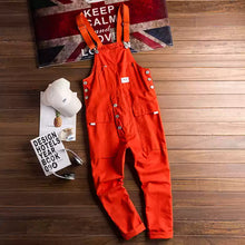 Load image into Gallery viewer, Vintage Casual Multi-Pocket Jumpsuits
