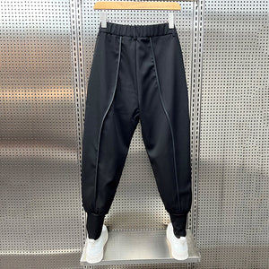 Casual Solid Color Straight Leg Ankle-length Pants