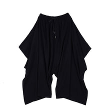 Load image into Gallery viewer, Black Irregular Casual Wide-leg Pants
