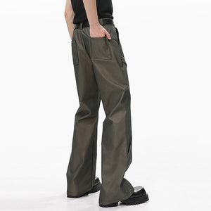 Casual Straight Leg Loose Bootcut Trousers