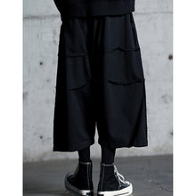 Load image into Gallery viewer, Stitched Raw Edge Wide Leg Low Rise Pants
