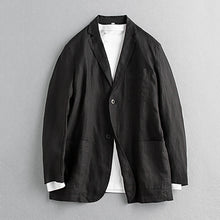 Load image into Gallery viewer, Japanese Linen Loose Casual Thin Suit Jacket
