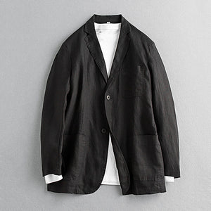 Japanese Linen Loose Casual Thin Suit Jacket