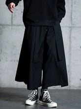 Load image into Gallery viewer, Dark Casual Ribbon Hakama Pants
