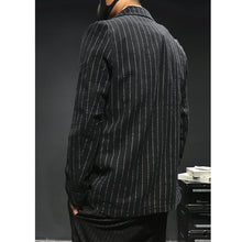 Load image into Gallery viewer, Striped Solid Loose Fit Suit Jacket
