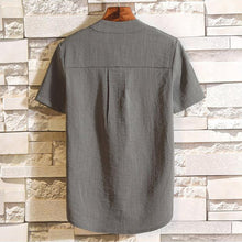 Load image into Gallery viewer, Linen T-shirt and Shorts Two-Piece Set
