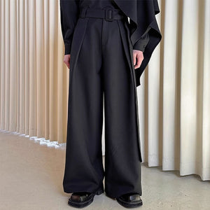 Casual Loose Floor-length Wide-leg Pants