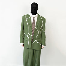 Load image into Gallery viewer, Cracked Patchwork Loose Casual Suit Jacket
