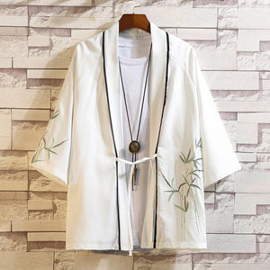 Embroidered Pattern Loose Casual Robe