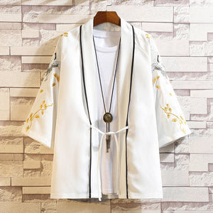 Embroidered Pattern Loose Casual Robe