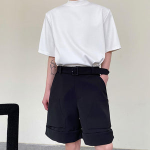 Summer Belt Cargo Straight Shorts