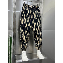 Load image into Gallery viewer, Striped Printed Cropped Harem Pants
